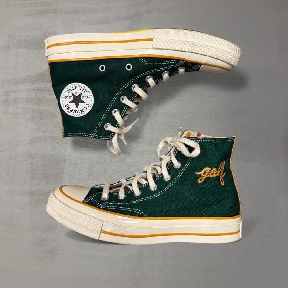 Converse By You Golf Wang x Chuck Taylor 70 High Top Mens Green‎ 5.5 Womens 7.5